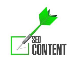 seo content dart check mark illustration design